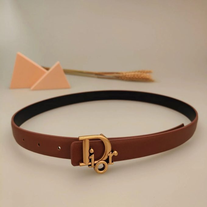 7 Colors Classic Alphabet Buckle Ladies Leather Belt - Image 5