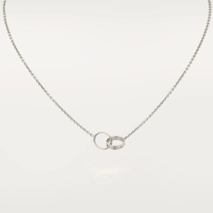 car Love Necklace Interlocking 2 Circles Necklace - Image 10