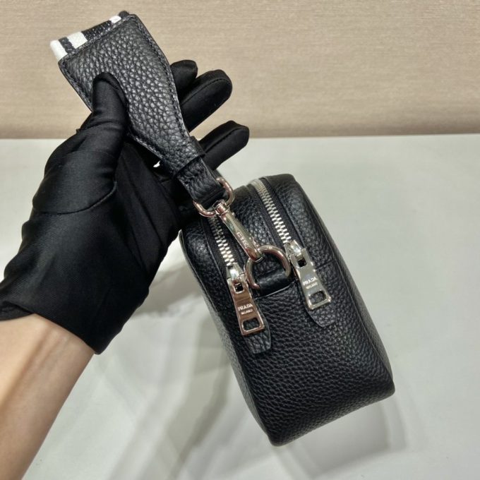 Pra Bag With Shoulder Strap Black For Women, Women's Bags 8.6in/22cm 1BH082_2DKV_F0002_V_3OM - Image 3
