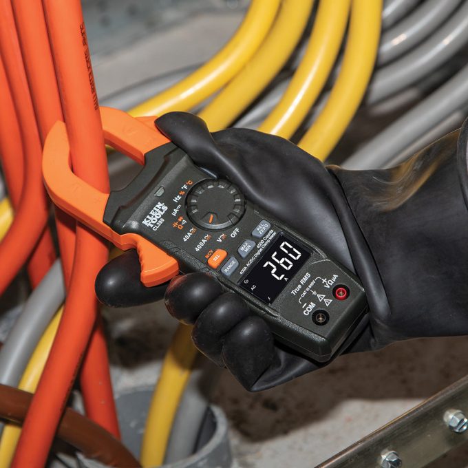Klein Tools CL390 Digital Clamp Meter, Auto Ranging 400 AMP Measures Electronic AC/DC Voltage AC/DC Current Resistance  and TRMS - Image 6