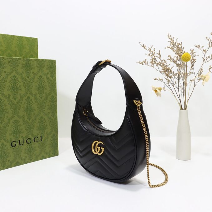 GG Marmont half-moon-shaped mini bag - Image 2