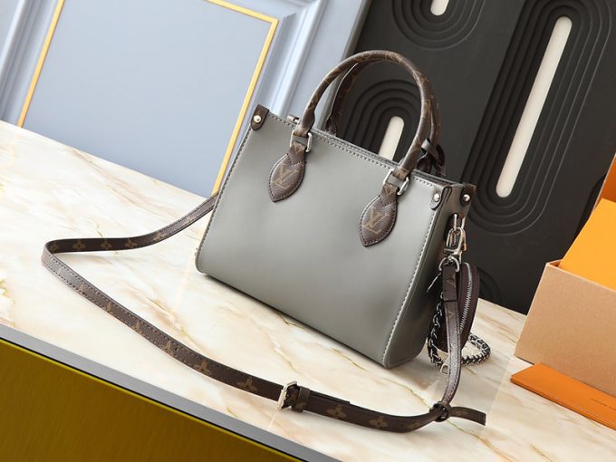 M45659 M46373 Top Quality 25X11X19Cm Real Leather Chains Totebag With Charm Small Round Pocket Adjustable Strap Bb-921507 - Image 2