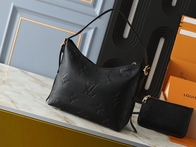 M24141 M46288 M46293 M46277 M46298 M46203 Classic Top Quality 29X24X12Cm Black Real Leather Blue Lining Handbag With Square Pocket Charm Bb-921601 - Image 2