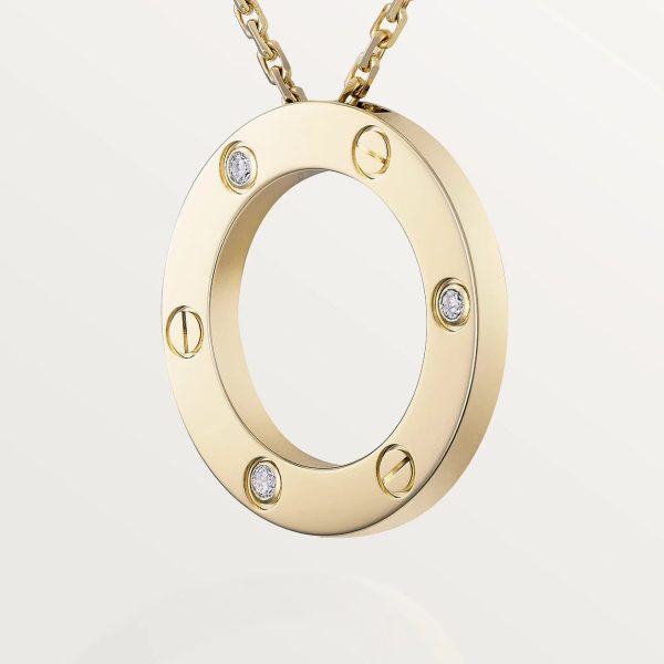 car The London Love Necklace With 3 Diamonds