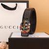 2  double G irregular colored diamond belts