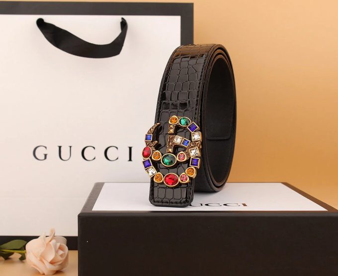 2  double G irregular colored diamond belts - Image 8