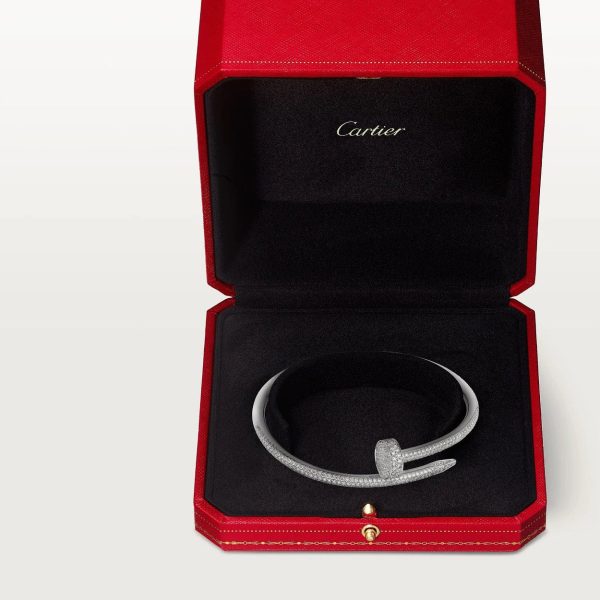 car Inspired Juste Un Clou Nail Screw Bracelet With Full Diamond Paved