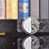 2 Colors  printed letter leather belt