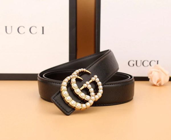 2 styles of  double G pearl belt