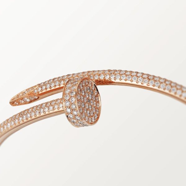 car Inspired Juste Un Clou Nail Screw Bracelet With Full Diamond Paved