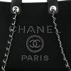 cc Canvas Pearl Medium Deauville Tote Black