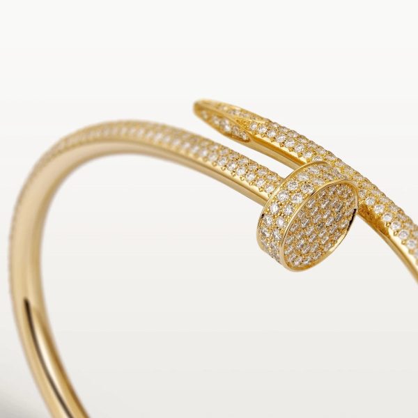 car Inspired Juste Un Clou Nail Screw Bracelet With Full Diamond Paved