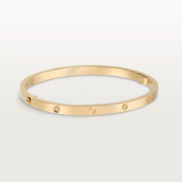 car The London Love Bracelet With 4 Diamonds Small Model-4mm Width