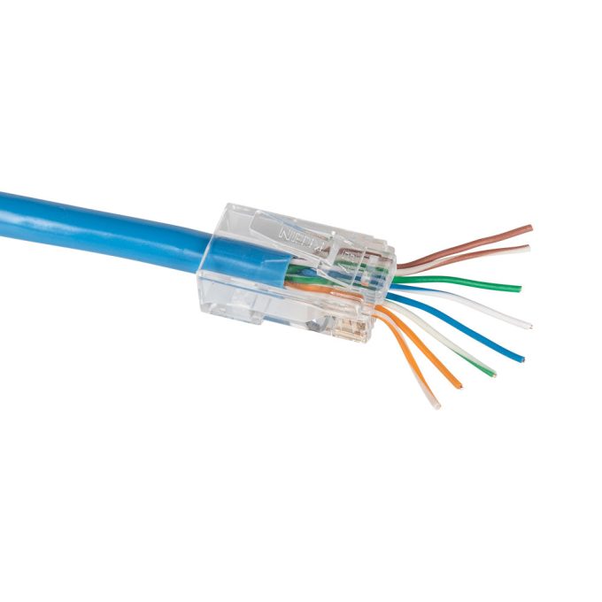 Klein Tools VDV826-763 Pass-Thru Modular Data Plugs, CAT6, 200-Pack - Image 2