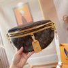 Vintage High Quality 30X8X16Cm Real Leather Belt Bag With Cardholder Bb-921134