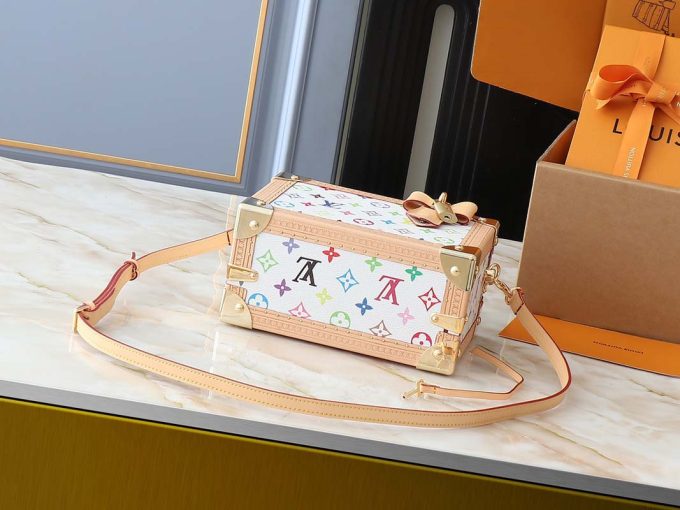 New M13125 M45675 High Quality 22.5×17.5X11Cm Real Leather Red Lining Handbag With Adjustable Strap Bb-928093 - Image 3
