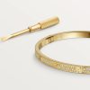 car The London Love Bracelet-Diamond Paved Small Model-4mm Width