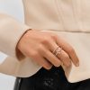 Idylle Blossom Rose Gold and Diamond Double Row Ring