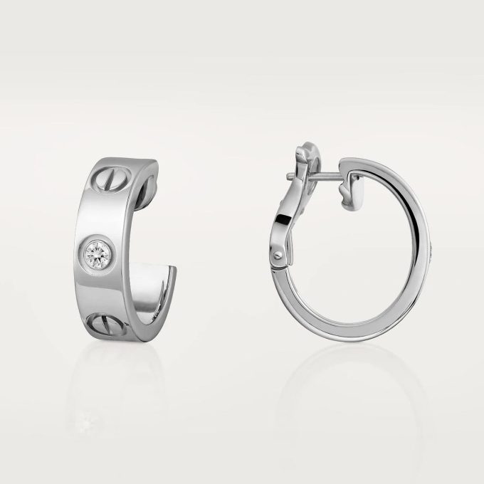 car The London Love Earrings With Diamond - Image 4