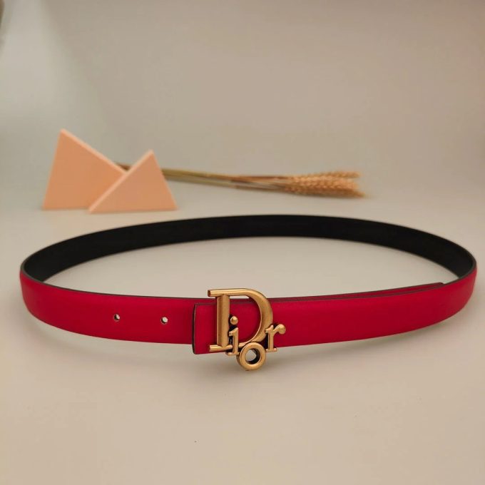 7 Colors Classic Alphabet Buckle Ladies Leather Belt - Image 4