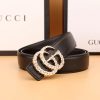 2 Styles Luxurious Double G Rhinestone Belt