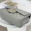 CC Classic Flap Caviar Shoulder Bag 20Cm For Ladies Light Gray Wiht Gold