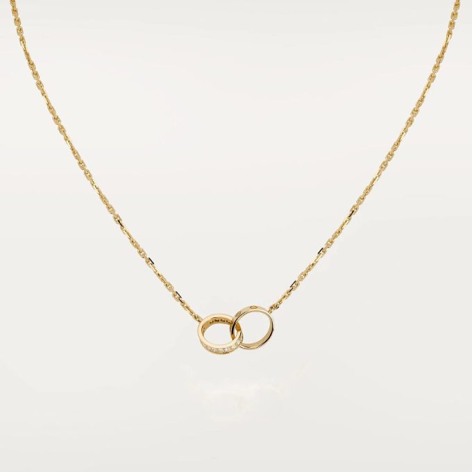 car Love Necklace Interlocking 2 Circles Necklace - Image 18