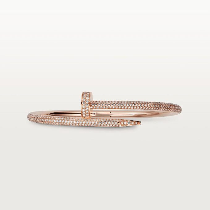 car Inspired Juste Un Clou Nail Screw Bracelet With Full Diamond Paved - Image 10