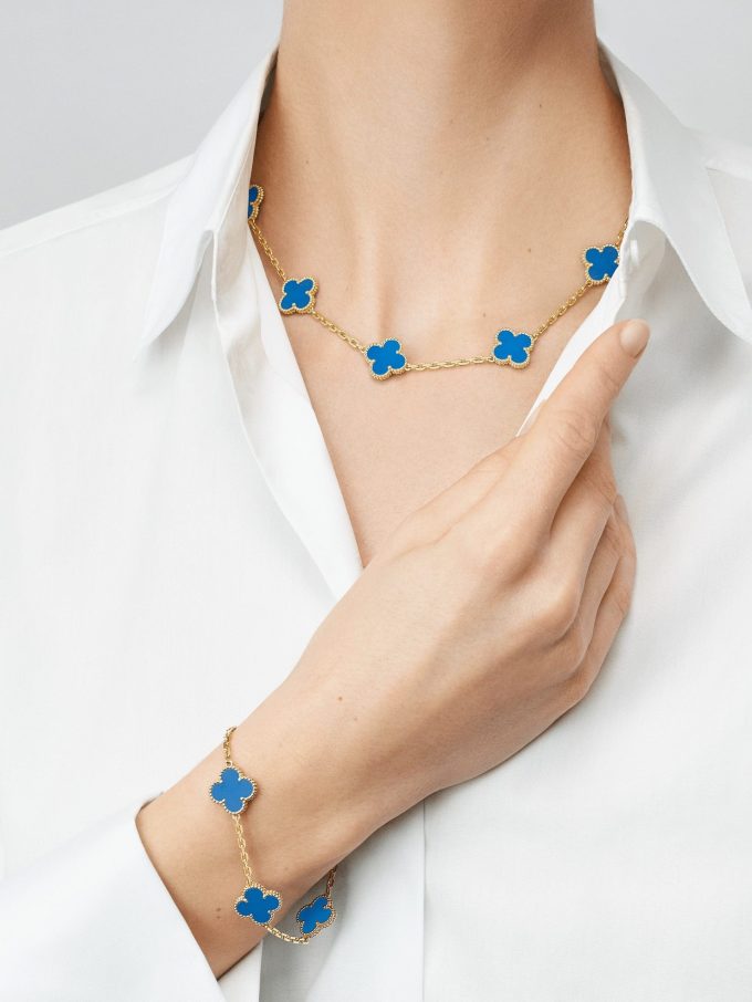 Inspired VA Sweet Vintage Alhambra Clover Leaf Necklace-10 Motifs - Image 10