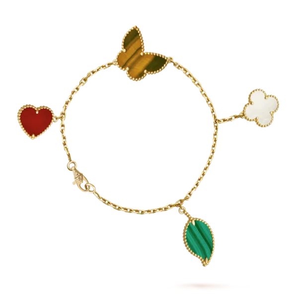 Lucky Alhambra Bracelet, 4 Charms