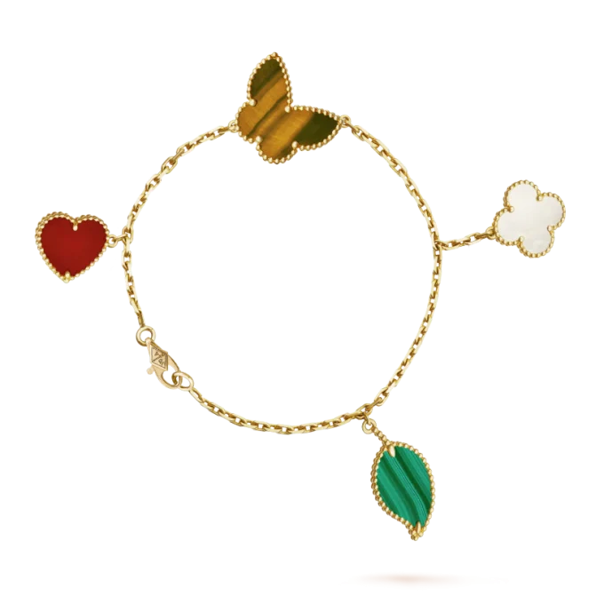 Lucky Alhambra Bracelet, 4 Charms