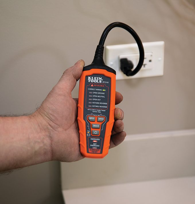 Klein Tools RT310 AFCI and GFCI Outlet and Device Tester for North American AC Electrical Outlet Receptacles - Image 6
