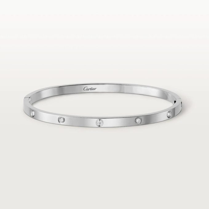 car The London Love Bracelet With 8 Diamonds Small Model-4mm Width - Image 8
