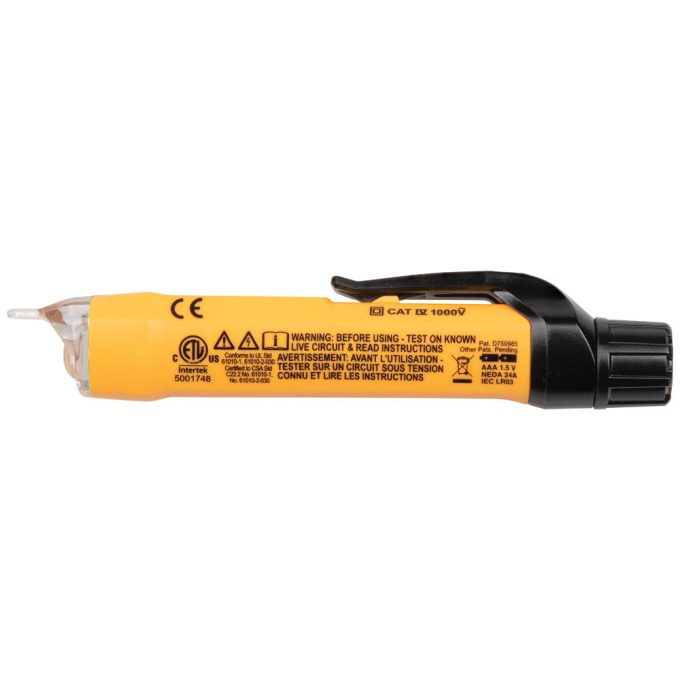 Klein Tools NCVT3P Dual Range Non-Contact Voltage Tester with Flashlight, 12 - 1000V AC - Image 2