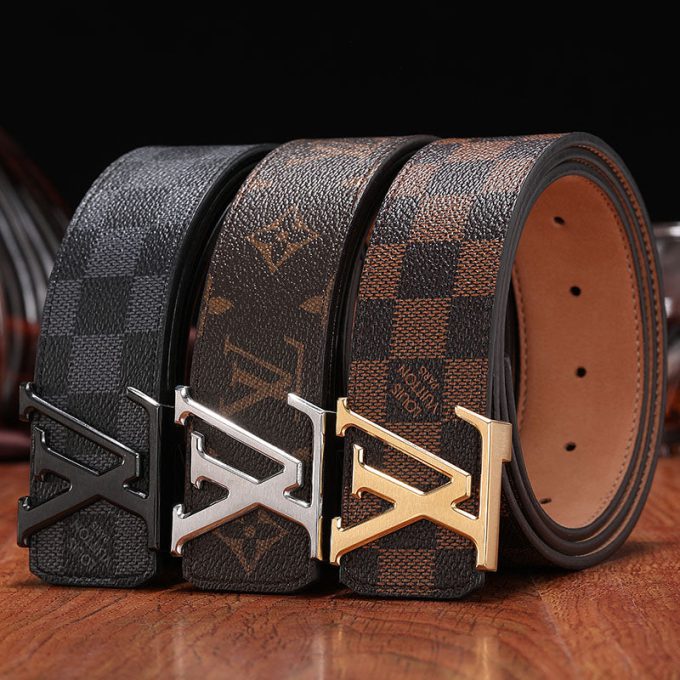 3 Colors  printed letter leather belt