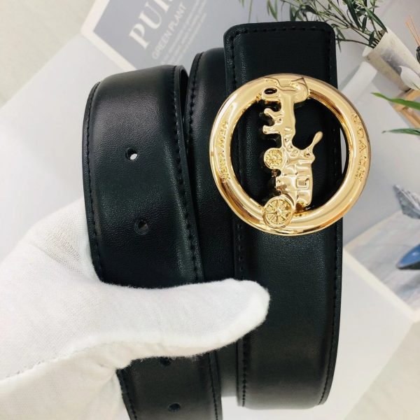 3 Colors  Black Leather Belt