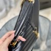 Y College Large Chain Bag Black With Gold Hardware