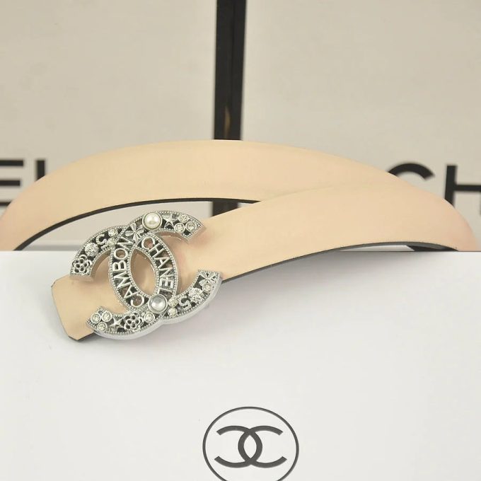 6 color  rhinestone pearl letter belt - Image 2
