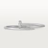 car Inspired Juste Un Clou Nail Bracelet With CZ Diamond