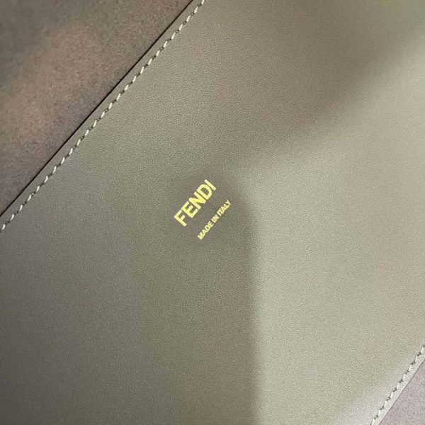 Fd Women Sunshine Medium Leather Shopper-Grey