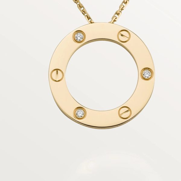car The London Love Necklace With 3 Diamonds