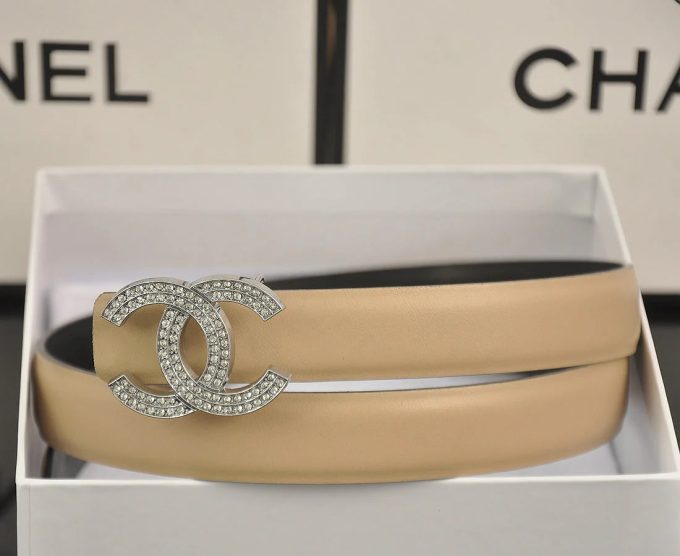 6 color  double C pearl rhinestone belt - Image 4