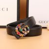 2  double G irregular colored diamond belts
