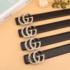 2 Styles Luxurious Double G Rhinestone Belt