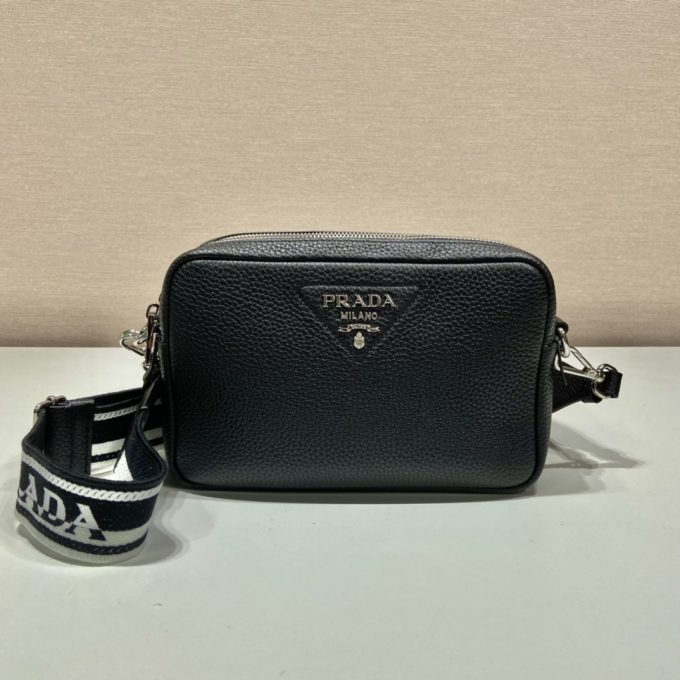 Pra Bag With Shoulder Strap Black For Women, Women's Bags 8.6in/22cm 1BH082_2DKV_F0002_V_3OM