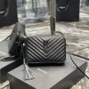 Y Lou Camera Bag Black With Metal Hardware