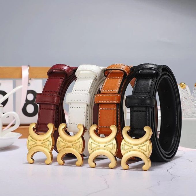 4 Colors Fashion Hot Sale Ladies Leather Belt - Image 4