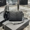 Y Lou Camera Bag Black With Silver Toned Hardware
