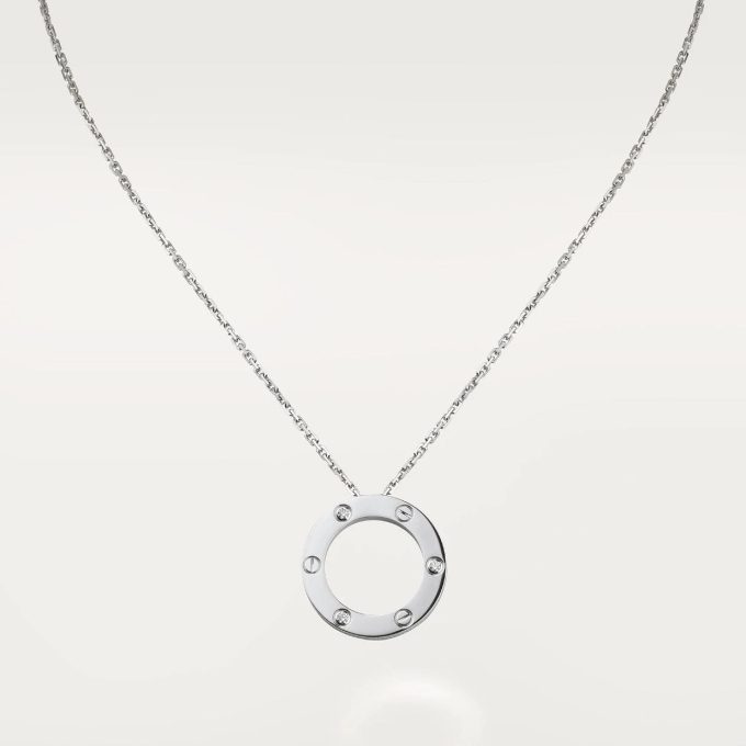 car The London Love Necklace With 3 Diamonds - Image 10