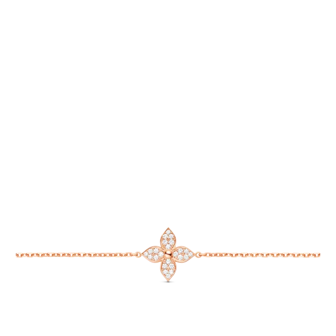 Star Blossom rose gold and diamond bracelet - Image 2
